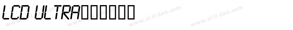LCD Ultra字体转换